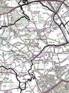 Map of Whitegate and Marton Parish